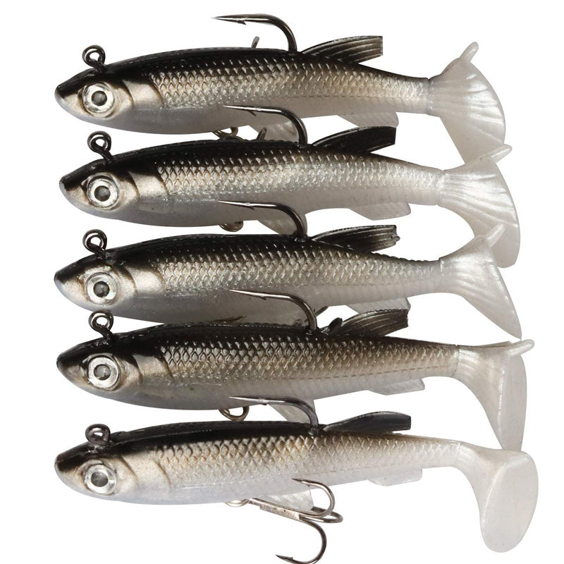 Soft Plastic Lure Kit 8cm (5 Pack)