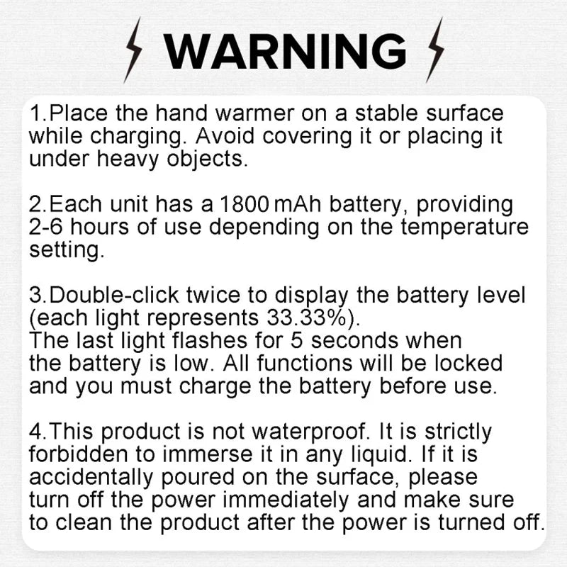 Magnetic Rechargeable Hand Warmer (2-Piece Set)