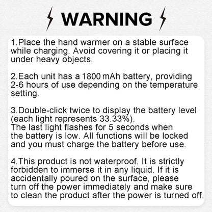 Magnetic Rechargeable Hand Warmer (2-Piece Set)