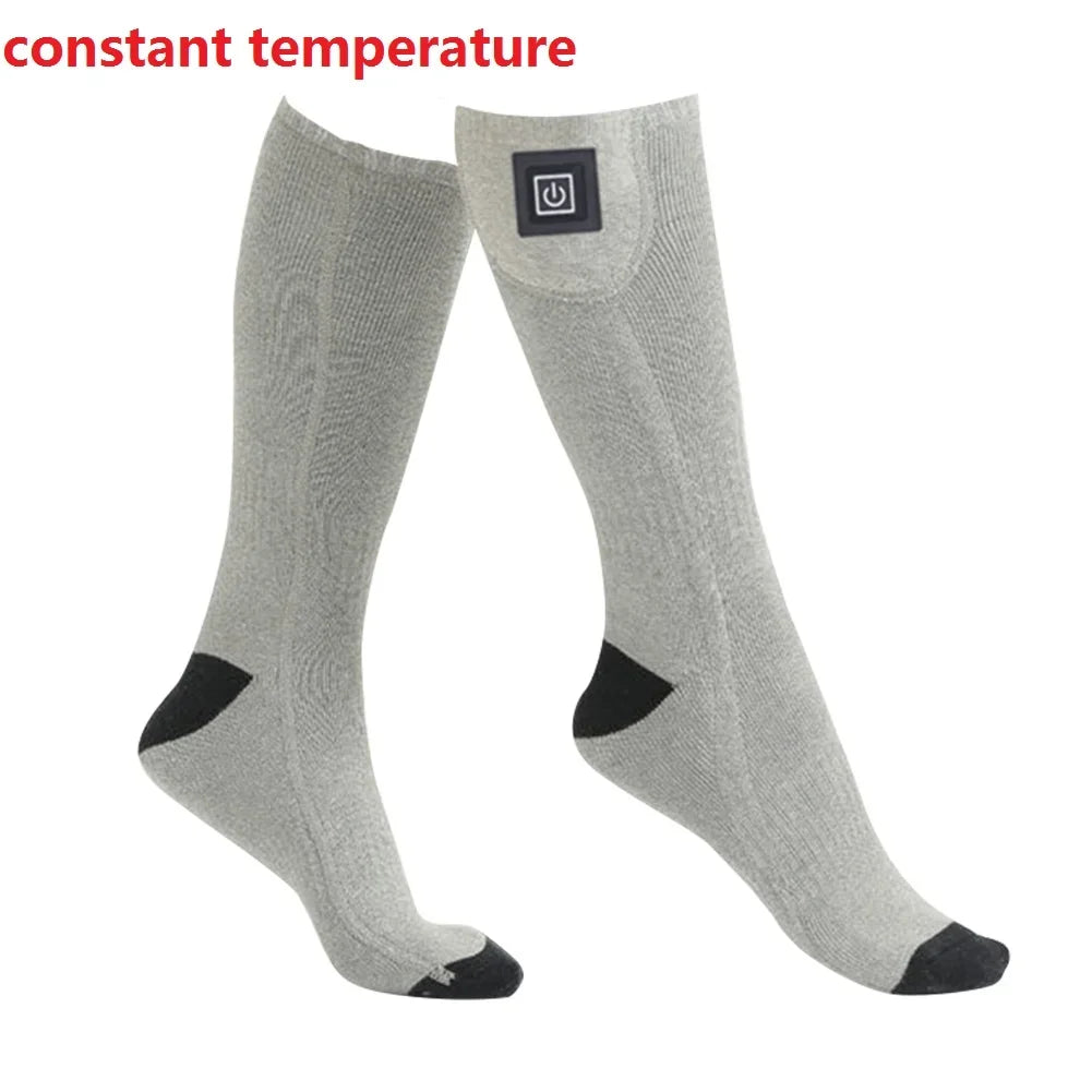 Winter Electric Heated Socks Men's Women's Thermal Heating Thermosocks Foot Warmer Socks Trekking Ski Cycling Outdoor Warm Socks