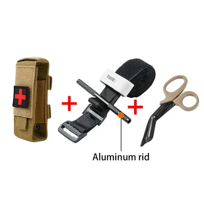 Cat First Aid Kit Tourniquet Molle Survival Set Pouch Nursing Holder Medical Gear Scissors Bag Outdoor Equipment