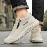 Men’s Summer Casual Work Shoes – Breathable Slip-On Sneakers with Anti-Pressure Sole & Wear-Resistant Design