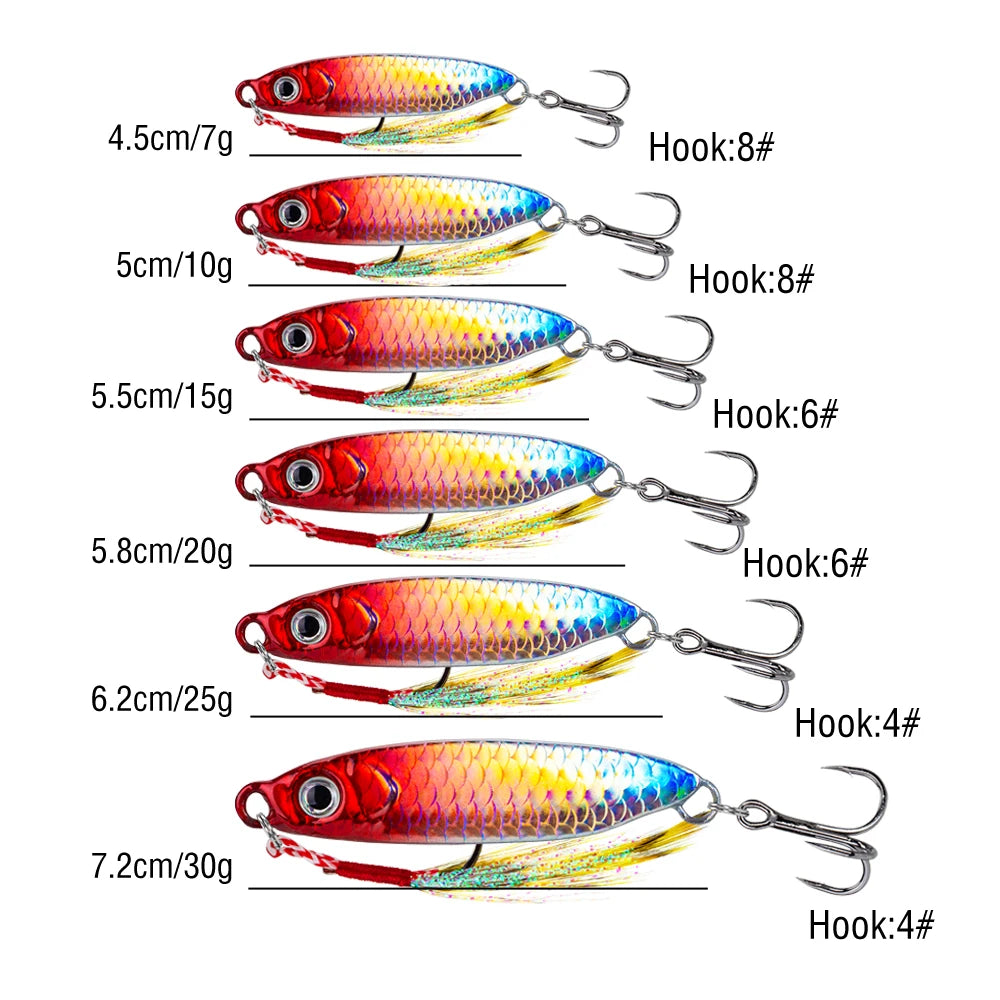 akakuma Metal Jig Lure Kit (8 Pack)
