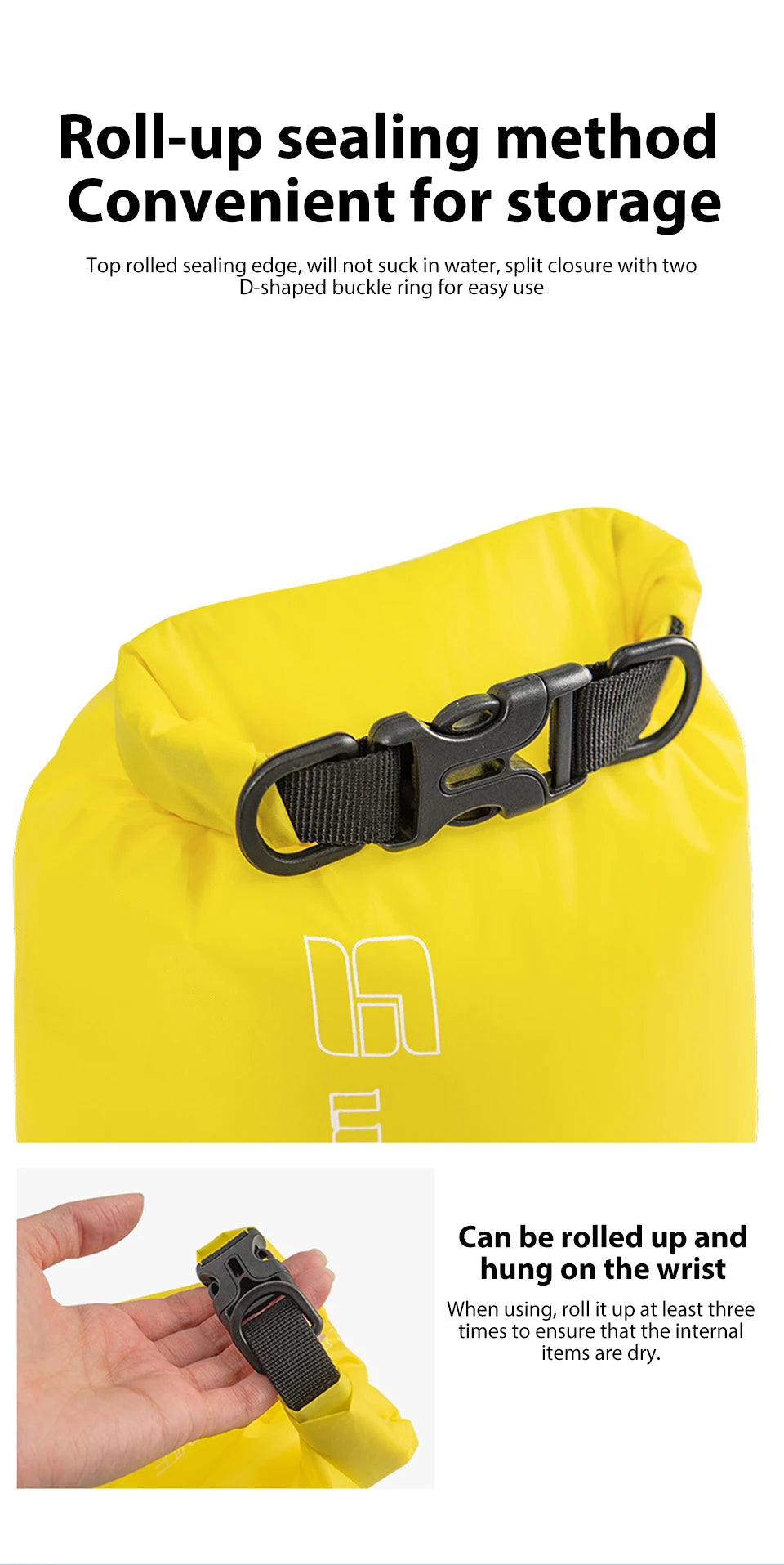 3/8/12/15/25/35/75L Waterproof Dry Bag Sack Ultralight Drifting Swimming Clothes Storage Bag for Camping Boating Hiking Rafting