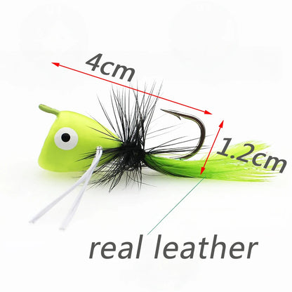 GOBAIT Topwater Popper Flies (5 Pack)