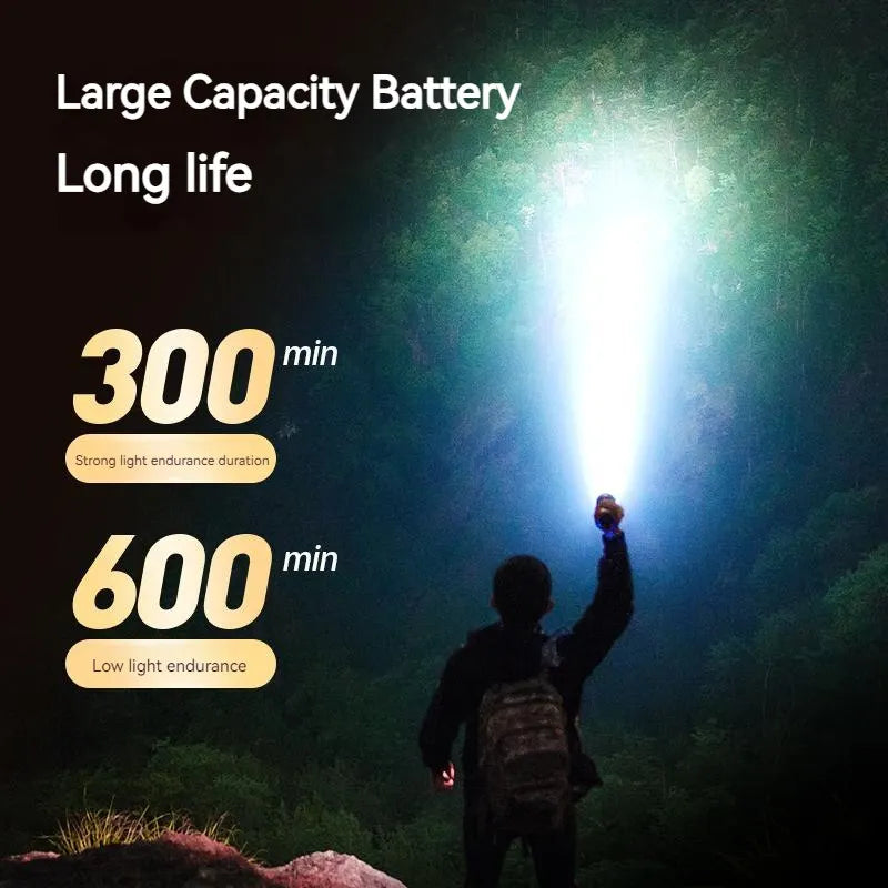 Philips 2025 New EDC Portable Flashlight Rechargeable LED Flashlights for Defensa Personal Self Defense Camping Hiking
