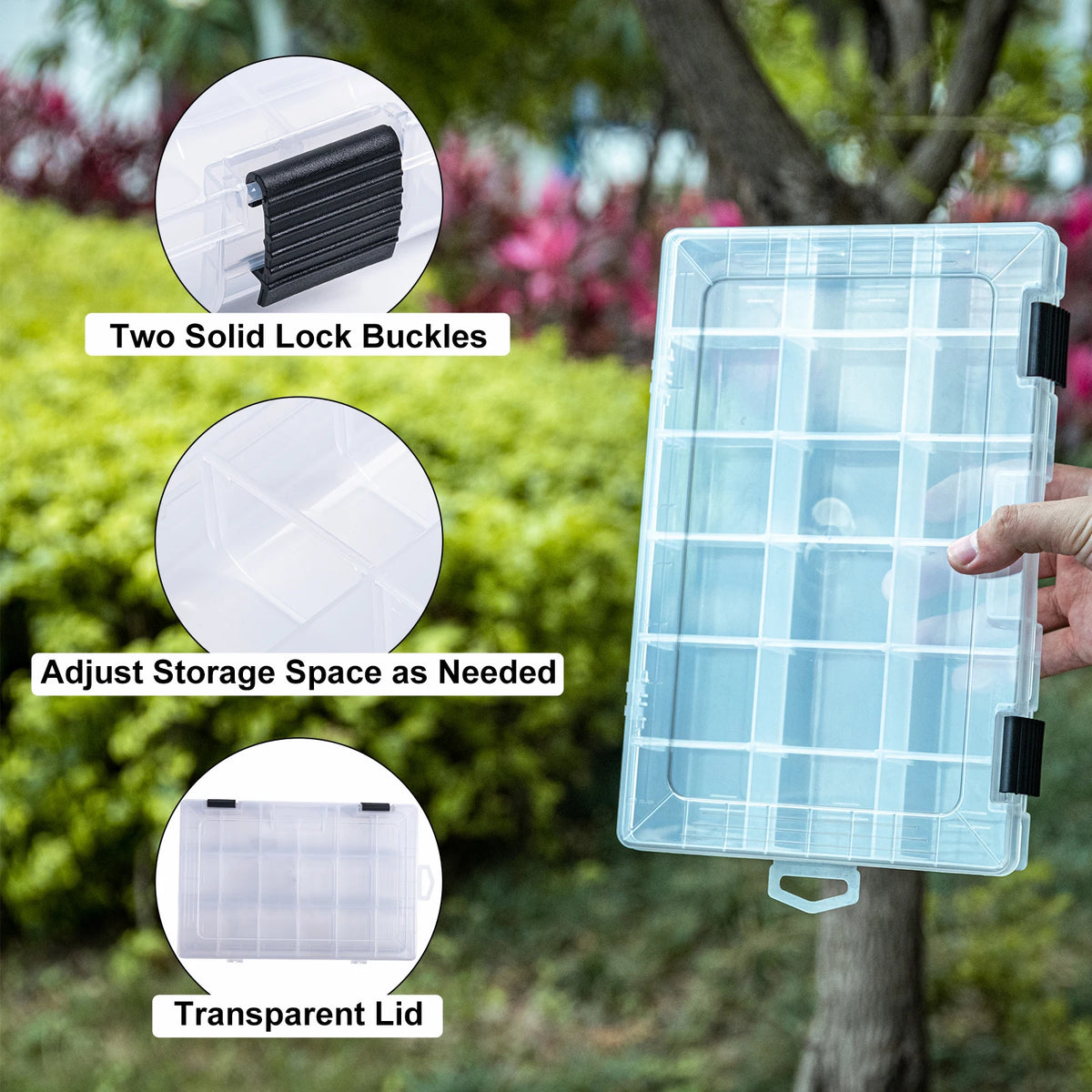 Goture Waterproof Tackle Box for Lures, Hooks & Baits