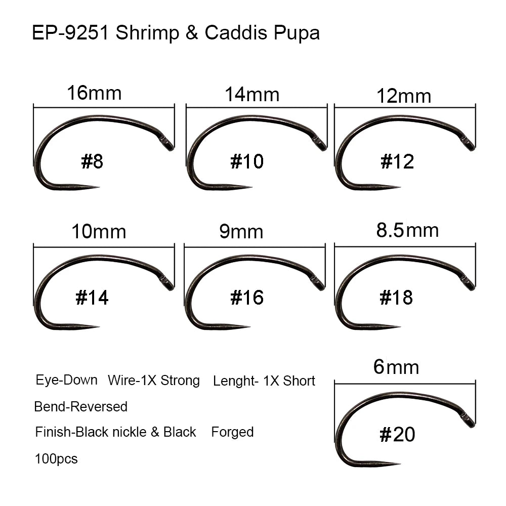 Aventik Competition Barbless Fly Hooks (50 Pack)