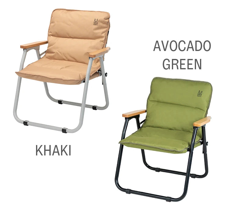 GERC Double Outdoor Aluminum Folding Chair Picnic Camping Portable Back Fishing Stool Kermit Chair