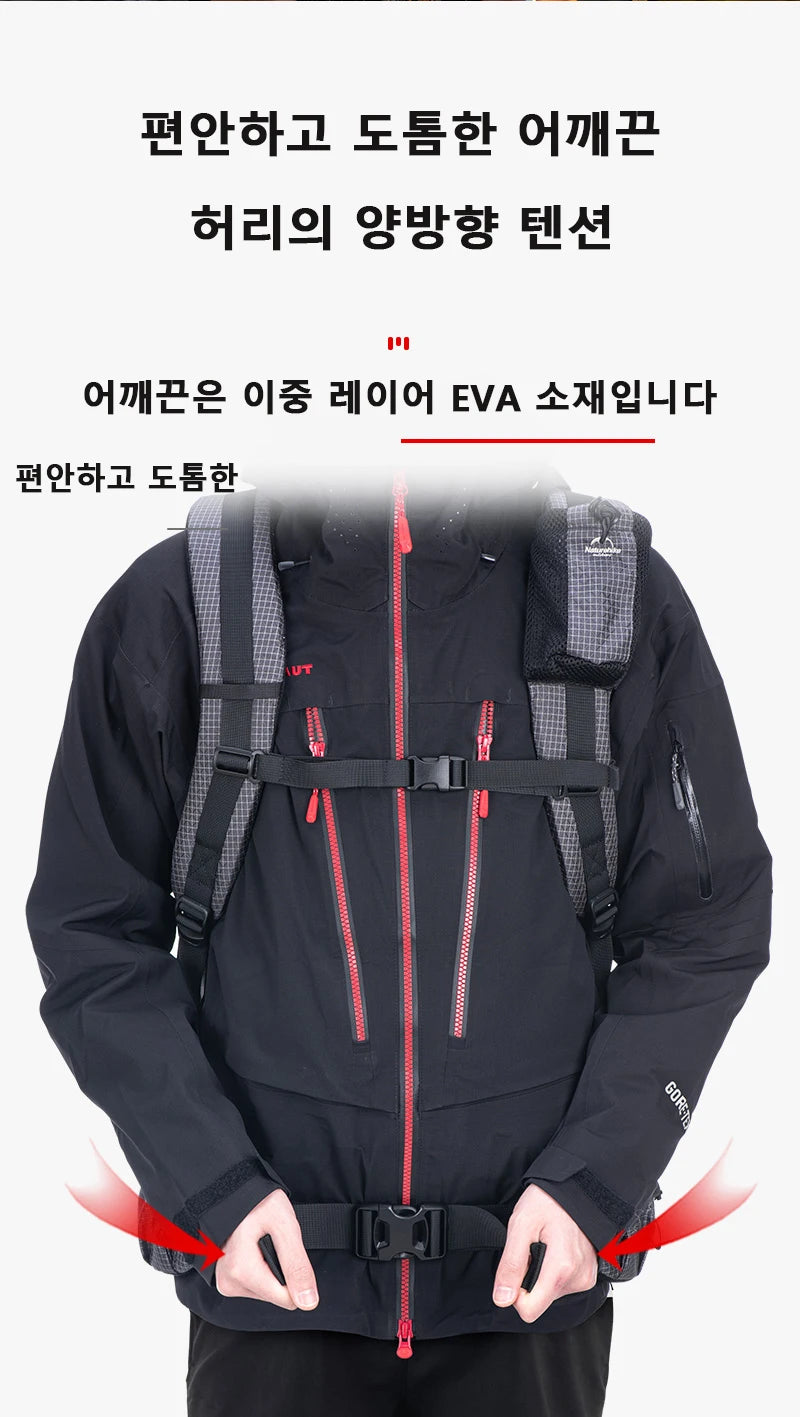 Naturehike Camping Backpack 60+5L Large Capacity Waterproof Climbing Bag Ultralight Travel Man Backpack Outdoor Hiking Backpack