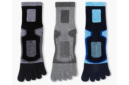 5 Pairs Toe Sport Short Socks Man Thick Compression Mesh Endurable Fitness Bike Run Outdoor Basketball Travel 5 Finger Socks