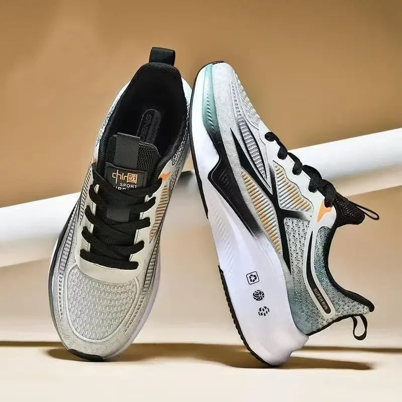 Men’s Running & Walking Shoes – Lightweight Breathable Lace-Up Sneakers, Comfortable Tennis Shoes