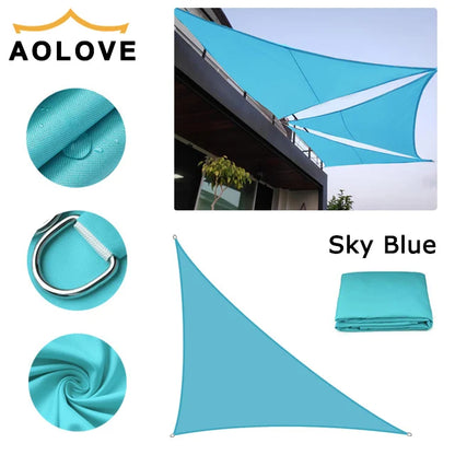Waterproof Sun Shelter Triangle Sunshade Protection Outdoor  Cover Garden Patio Pool Shade Sail Awning Camping Sun Shade 420D