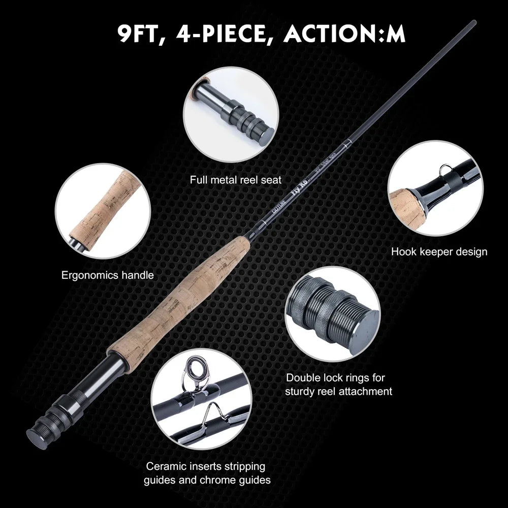 Goture Fly Fishing Rod & Reel Combo, 9ft Complete Kit