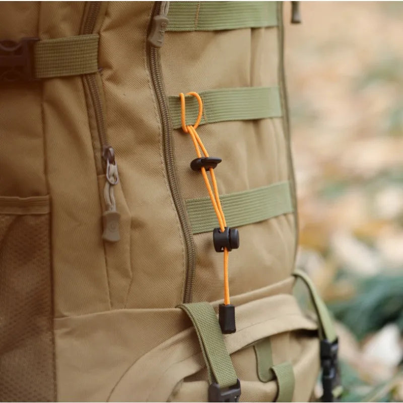 5pcs ABS High Elasticity Mountaineering Bags Rope Buckle Camp Adjustable Tie Ride Motion Durable OutdoorS Hiking Practical Tools