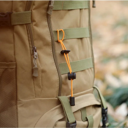 5pcs ABS High Elasticity Mountaineering Bags Rope Buckle Camp Adjustable Tie Ride Motion Durable OutdoorS Hiking Practical Tools