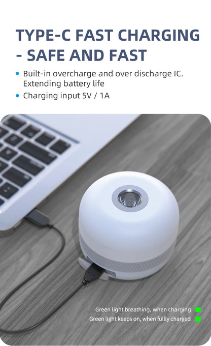 NATFIRE LV10 Camping Light USB C Rechargeable 230 Hours With 5 Colors Flashlight For Outdoor Tent Lamp Emergency Lantern