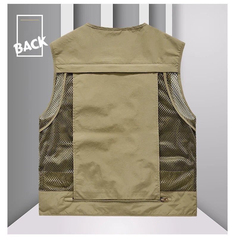 FGKKS Multi-Pocket Breathable Fishing Vest