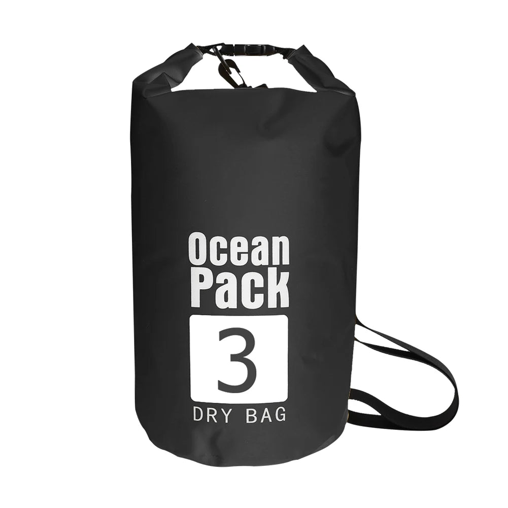 2L 3L 5L 10L 15L Waterproof Dry Bag Swimming Bag Foldable Beach Storage Pack Kayaking Rafting River Trekking Floating Water Sack