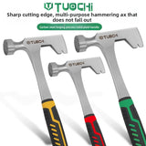 Multifunctional Axe Hammer – Ice-Breaking, Mining & Mountaineering Tool with Round Metal Head