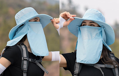 Breathable Fishing Sun Hat with Face Cover