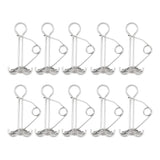 Pack of 10 Spiral Shaped Spring Deck Pegs Rope Buckles Adjustable Awning Tent Canopy Stakes Outdoor Accessories