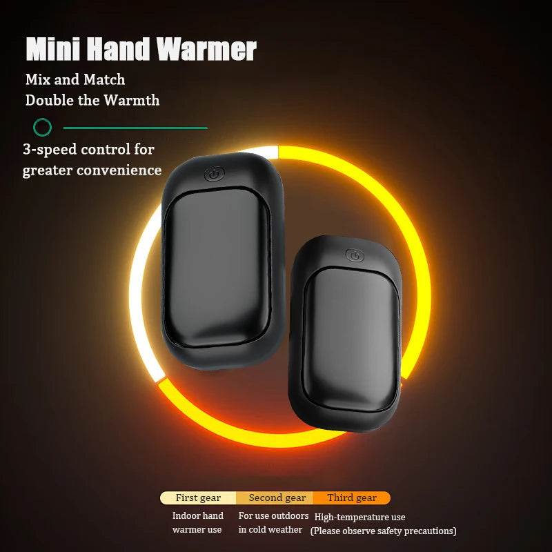 Magnetic Rechargeable Hand Warmer (2-Piece Set)