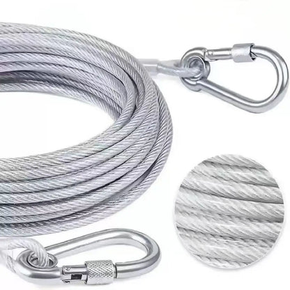 3m-15m Stainless Steel Clothesline, Portable Windproof Indoor/Outdoor Clothes Drying Camping Supplies Clothes Line