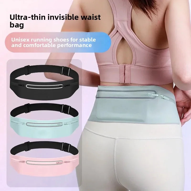 Running sports fanny pack Outdoor sports Lightweight waterproof invisible anti-theft equipment Men's and women's multi-function
