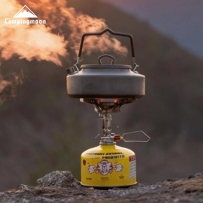 CAMPINGMOON XT-2F Xuanfeng Titanium Rocket Stove Portable Mini Camping Gas Burner Stable Voltage Output Outdoor Cooking Furnace