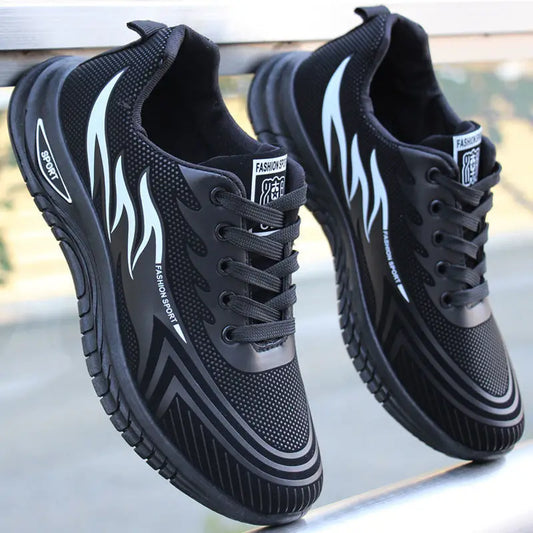 Men’s Casual Breathable Sneakers – Lightweight Anti-Slip Running Shoes for Outdoor Sports & Daily Wear