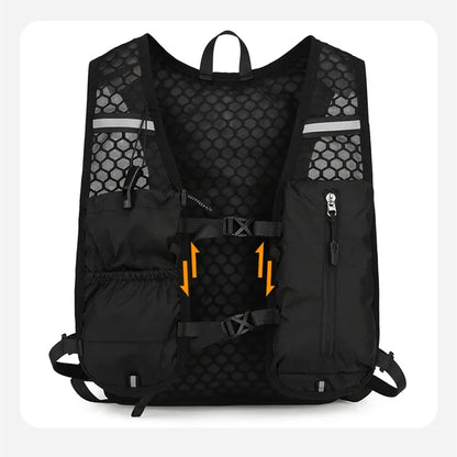 8L Running Hydration Vest Backpack Men Women Outdoor Sport Bags Trail Marathon Jogging Hiking Backpack Option Water Bag Flask