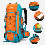 65L Outdoor Mountaineering Backpack – Large Capacity Waterproof Hiking & Camping Travel Bag