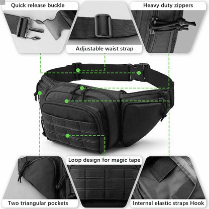 Outdoor Mountaineering Leisure Waist Bag Running Sports Multi functional Bag Cycling Bag Multi functional Tool Shoulder Training