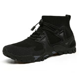 Men’s High-Top Hiking Boots – Breathable Mesh Outdoor Sneakers for Walking, Mountaineering & Travel (Lightweight Comfort, 2025)