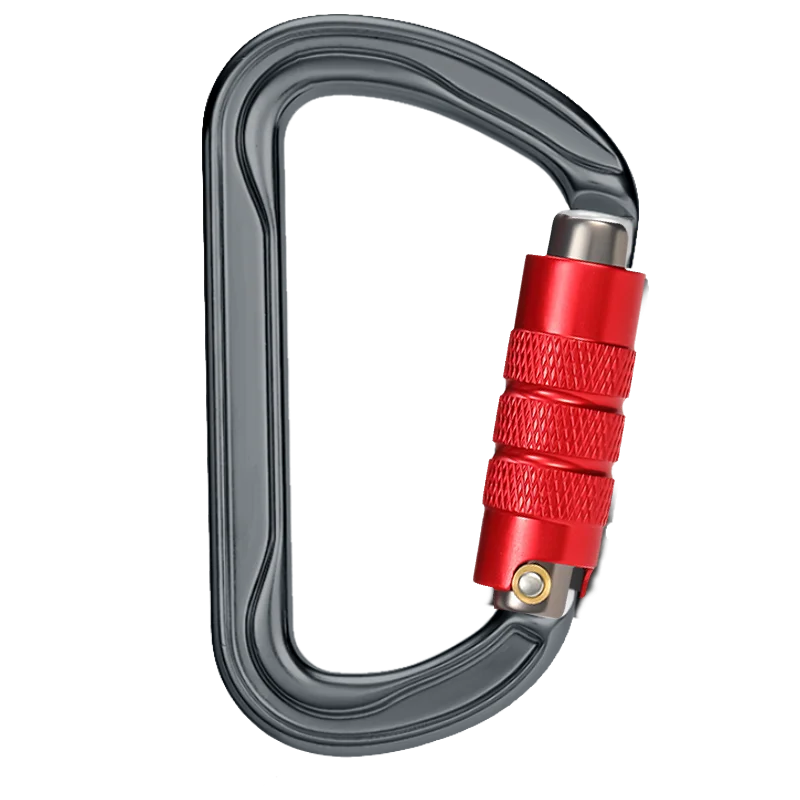 CLIWIZ 30kN Aluminum Safty Climbing Snap Hook New Good Quality H Section D-Twist Carabiner Snap Hook CE/UIAA