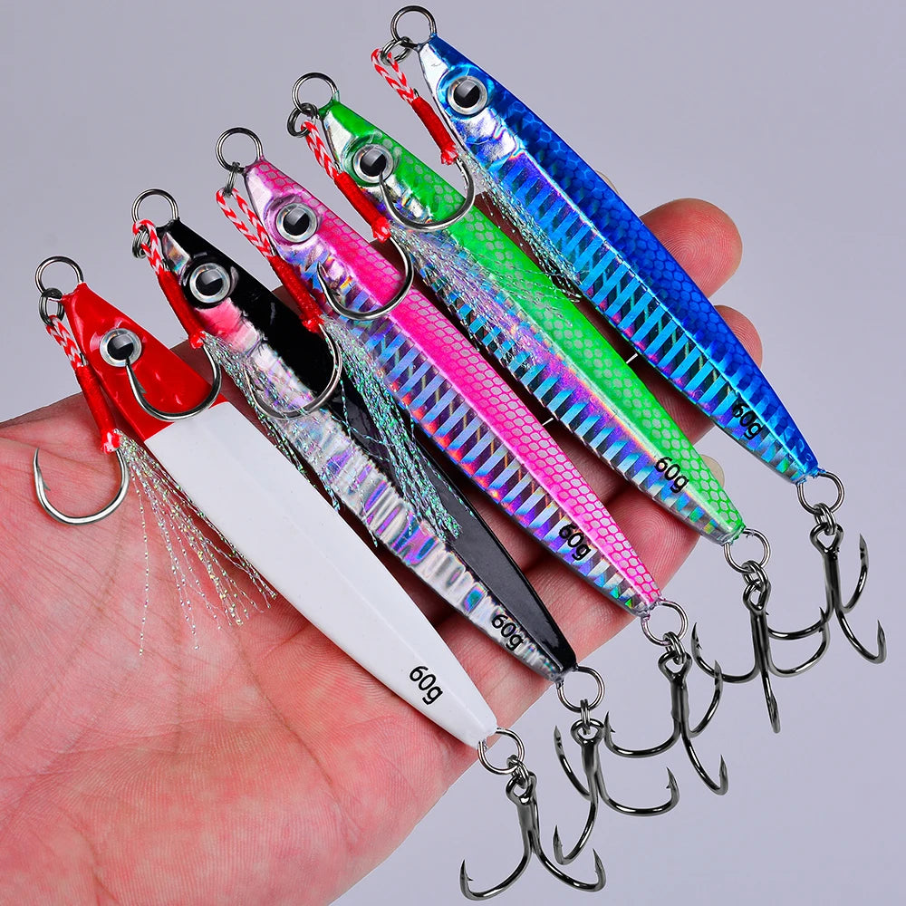 PRO BEROS 3D Eye Metal Jigs (5 Pack)