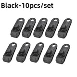 10 PCS Awning Rope Clamp Tarpaulin Clip Tent Canopy Clip Buckle  Reusable Tent Crocodile Clip Awning Outdoor Camping Accessories
