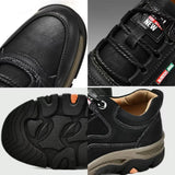 Men’s Casual Outdoor Sneakers – Retro Leather Business & Walking Shoes Non-Slip Comfort