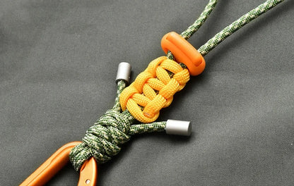 Quick-Release Paracord Water Bottle Hang Buckle Carabiner Portable Clip Multifunctional Hook for Outdoor Hiking Backpack