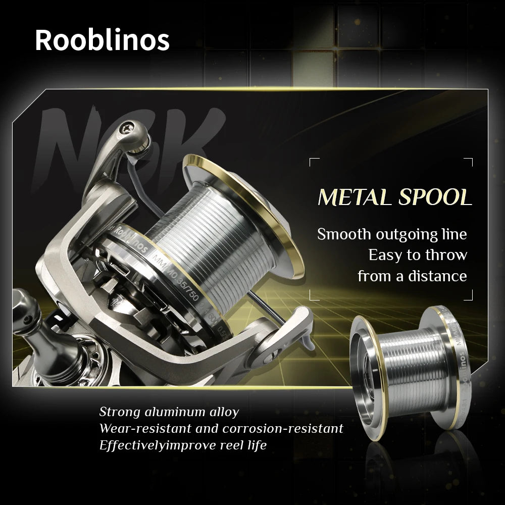 NGK Stainless Steel Bearing Spinning Fishing Reel 8000 9000 10000 12000 14000 25KG Powerful Reel Saltwater Fresh Water Drag
