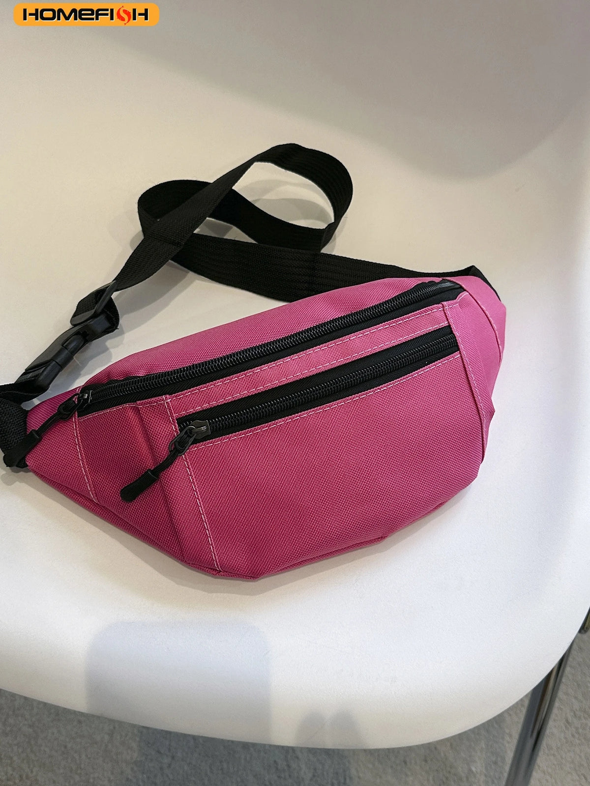 HOMEFISH Fanny Pack Sports Festival Workout Traveling Running Large Crossbody Casual Hands-Free Wallets Waist Pack Phone Bag