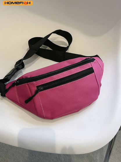 HOMEFISH Fanny Pack Sports Festival Workout Traveling Running Large Crossbody Casual Hands-Free Wallets Waist Pack Phone Bag