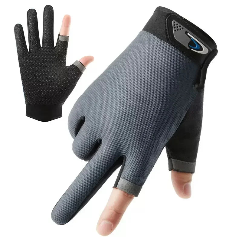 2-Finger Cut Touchscreen Fishing Gloves