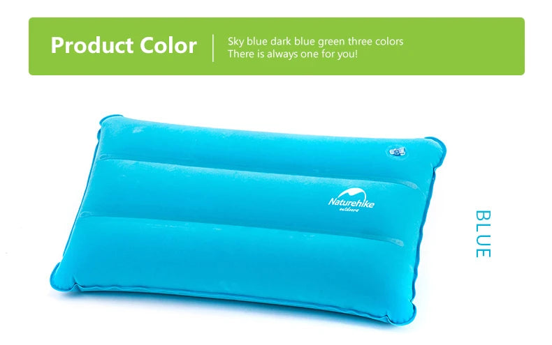 Naturehike Square Inflatable Pillow Outdoor Camping Hiking Ultralight Travel Portable Airplane Folding Pillows Soft Comfortable