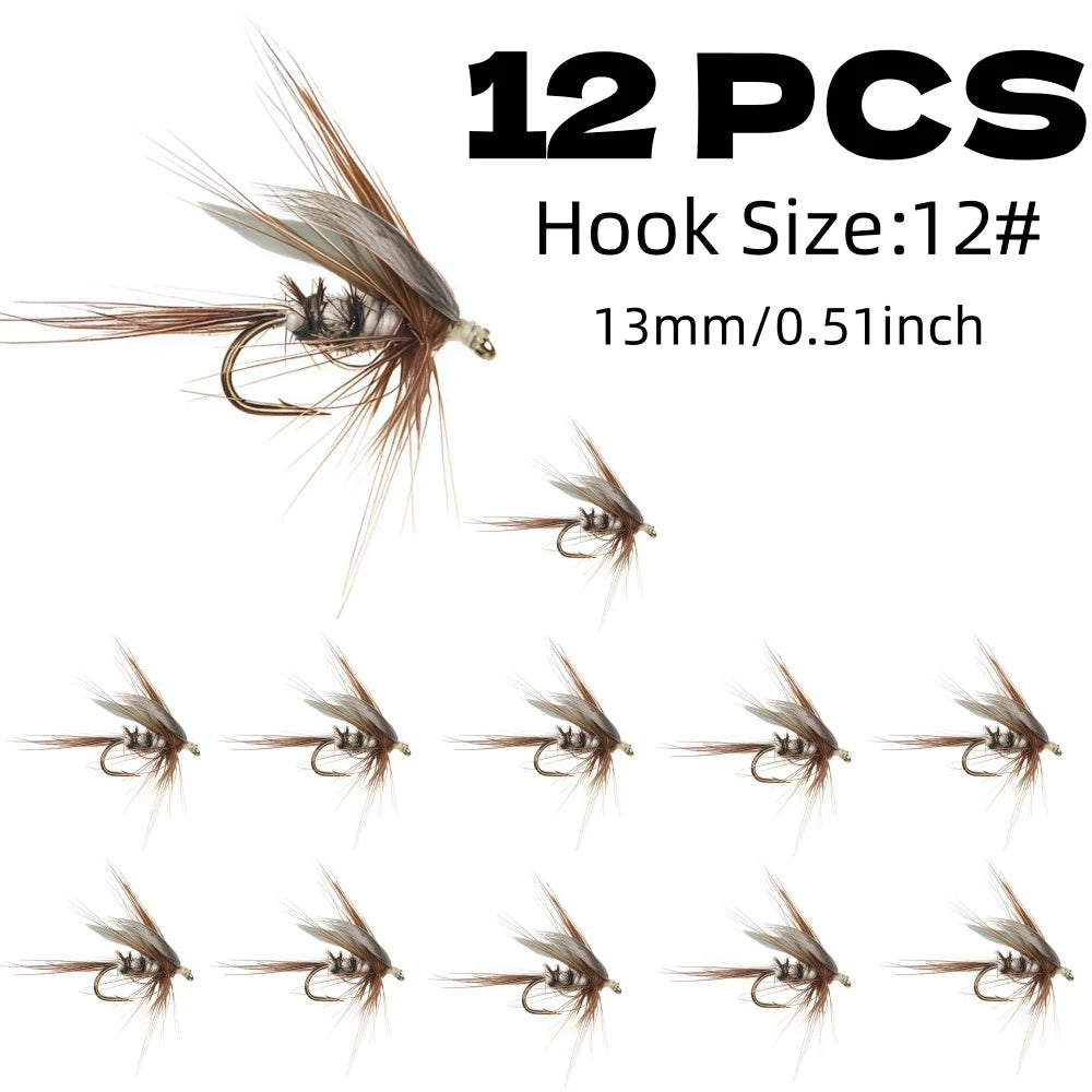 Mosquito Dry Flies (12 Pack)