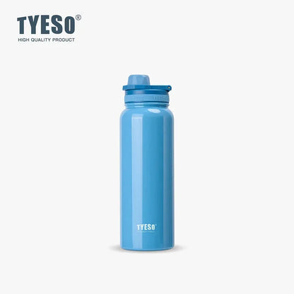 TYESO Stainless Steel Thermal Water Bottle Portable Tumbler Sport Vacuum Flask Keeps Cold and Heat Thermal Mug Car Insulated Cup