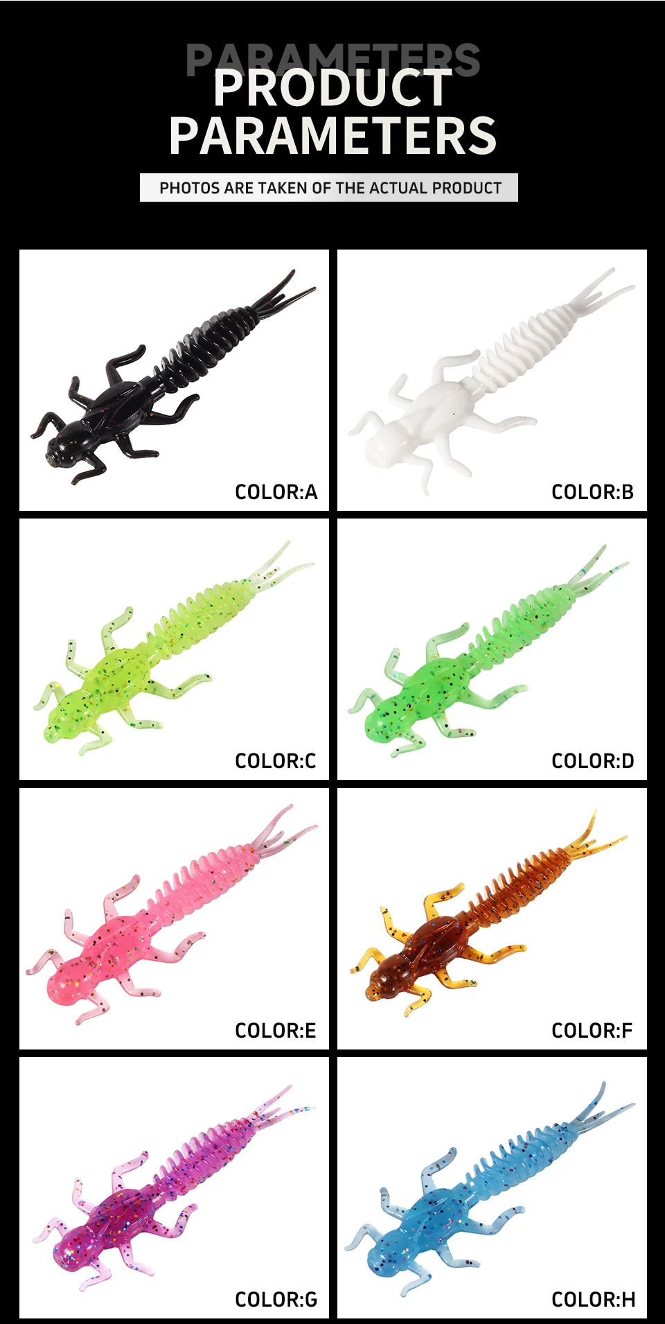 Supercontinent Larva Soft Lures