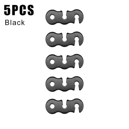Adjustable S-Type Tent Rope Tensioners – 1 to 30 Pack
