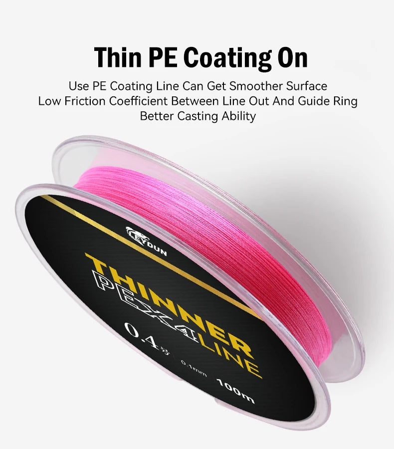Leydun Micro Thin 4-Strand PE Line